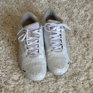 Puma x Ferrari White Perforated Sneakers